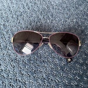 Coach purple aviator sunglasses
